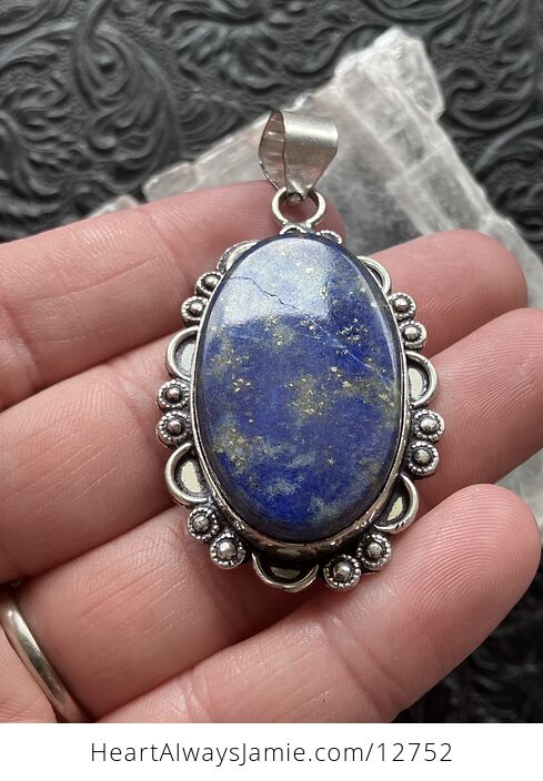 Blue Lapis Lazuli Gemstone Crystal Jewelry Pendant Discounted - #C924npmLFMg-3