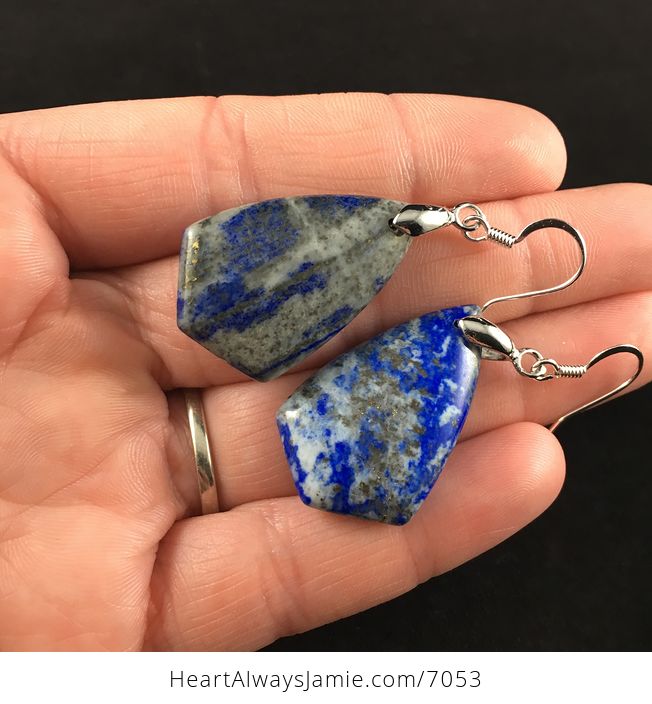 Blue Lapis Lazuli Stone Jewelry Earrings - #ZYiNOvs8QYU-2