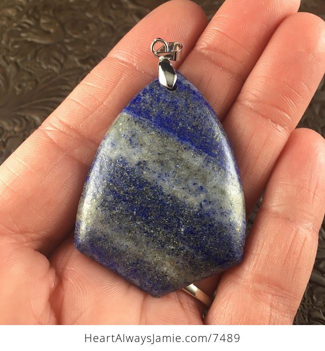 Blue Lapis Lazuli Stone Jewelry Pendant - #3LZ7NGaVa1Y-1