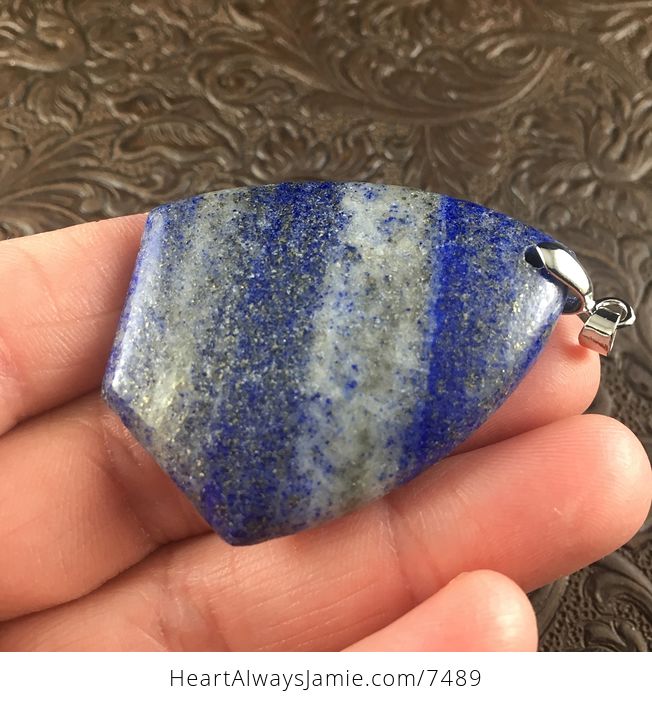 Blue Lapis Lazuli Stone Jewelry Pendant - #3LZ7NGaVa1Y-3