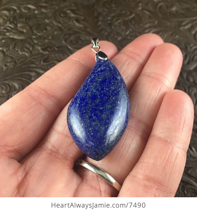 Blue Lapis Lazuli Stone Jewelry Pendant - #7IKbIabwNVY-2