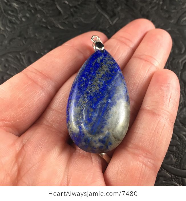 Blue Lapis Lazuli Stone Jewelry Pendant - #8YRcYrI6rvQ-2