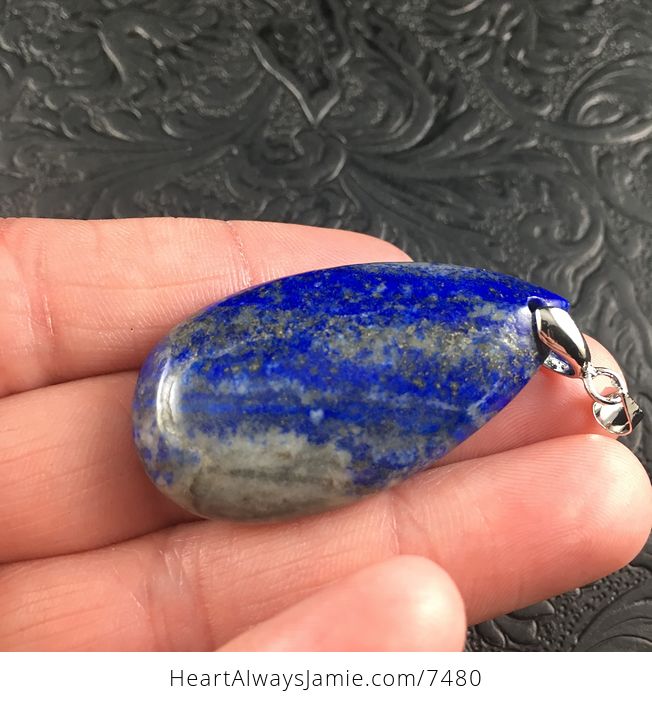Blue Lapis Lazuli Stone Jewelry Pendant - #8YRcYrI6rvQ-3
