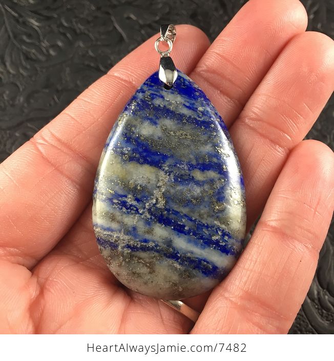 Blue Lapis Lazuli Stone Jewelry Pendant - #XtOb6pagxUE-1