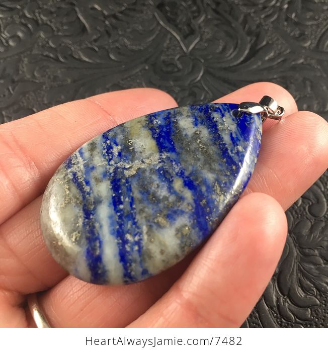 Blue Lapis Lazuli Stone Jewelry Pendant - #XtOb6pagxUE-3