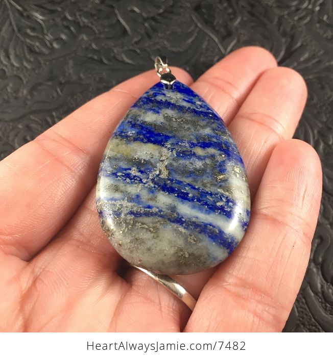 Blue Lapis Lazuli Stone Jewelry Pendant - #XtOb6pagxUE-2