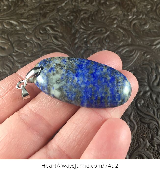 Blue Lapis Lazuli Stone Jewelry Pendant - #YvA5kZrmPyY-4