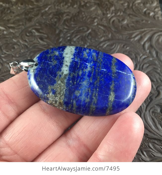 Blue Lapis Lazuli Stone Jewelry Pendant - #jr7RQ2l0c1E-4