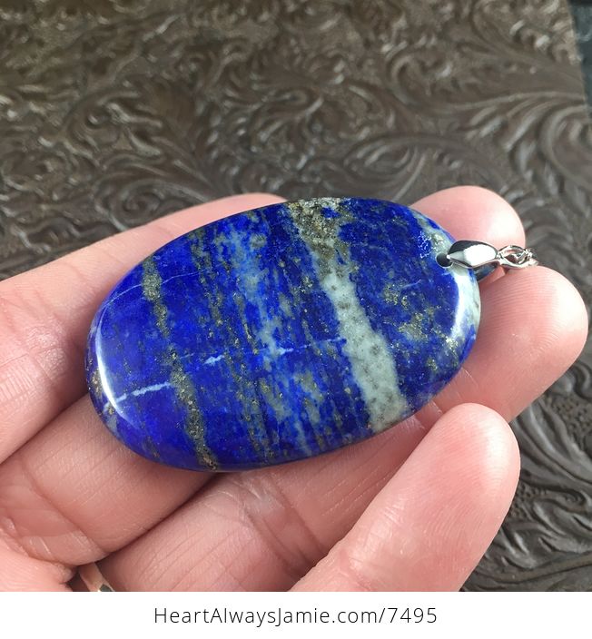 Blue Lapis Lazuli Stone Jewelry Pendant - #jr7RQ2l0c1E-3