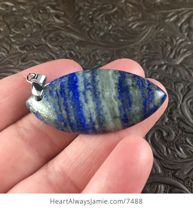 Blue Lapis Lazuli Stone Jewelry Pendant - #kvhuV3vJSwM-4