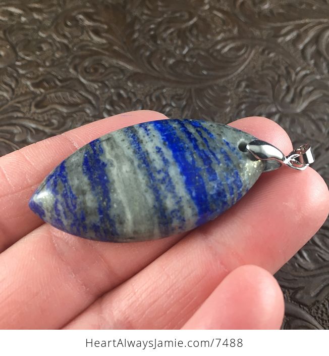 Blue Lapis Lazuli Stone Jewelry Pendant - #kvhuV3vJSwM-3