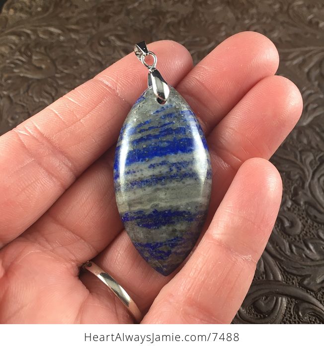 Blue Lapis Lazuli Stone Jewelry Pendant - #kvhuV3vJSwM-1