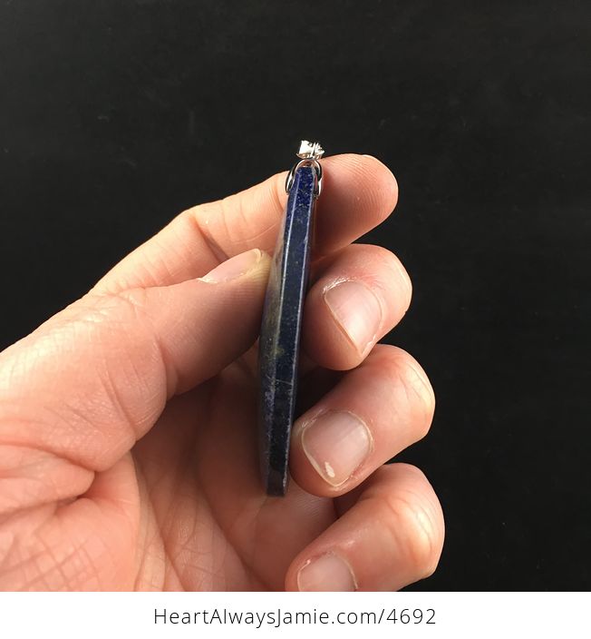 Blue Lapis Lazuli Stone Pendant Jewelry - #hUpzxSNeYDE-4