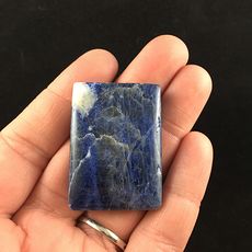 Blue Natural Sodalite Stone Cabochon or Jewelry Pendant #TKfwEHN59SM