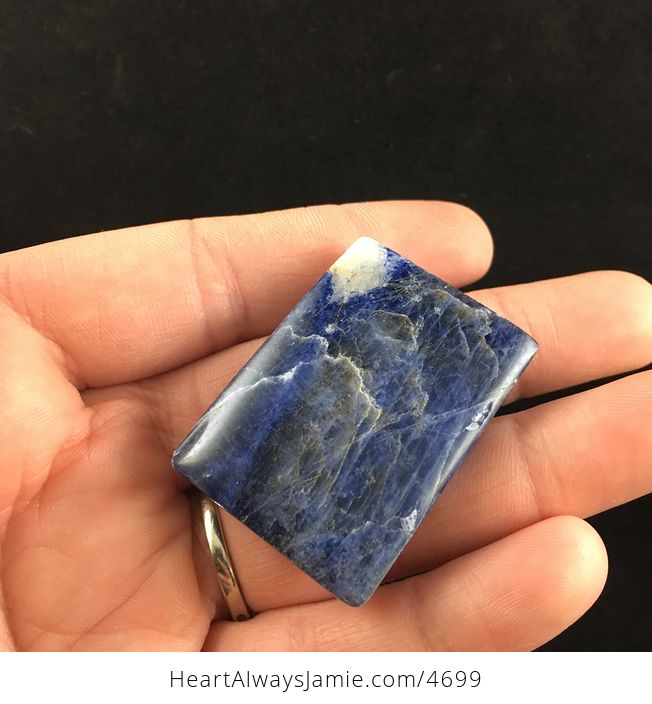 Blue Natural Sodalite Stone Cabochon or Jewelry Pendant - #TKfwEHN59SM-3