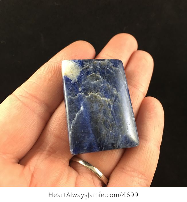 Blue Natural Sodalite Stone Cabochon or Jewelry Pendant - #TKfwEHN59SM-2
