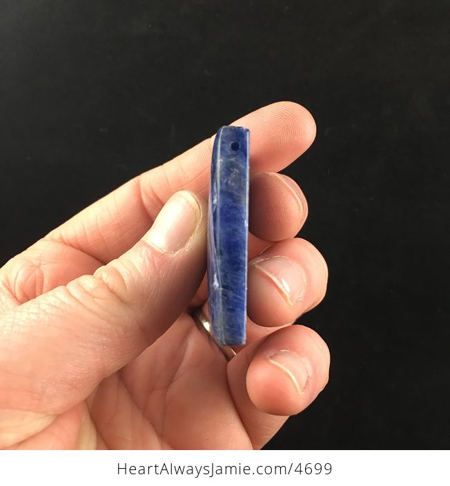 Blue Natural Sodalite Stone Cabochon or Jewelry Pendant - #TKfwEHN59SM-4