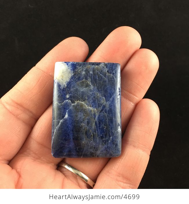 Blue Natural Sodalite Stone Cabochon or Jewelry Pendant - #TKfwEHN59SM-1