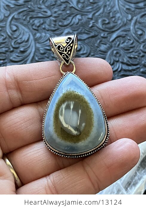 Blue Opal Pendant Crystal Stone Jewelry - #CuHnvXp0OC8-2