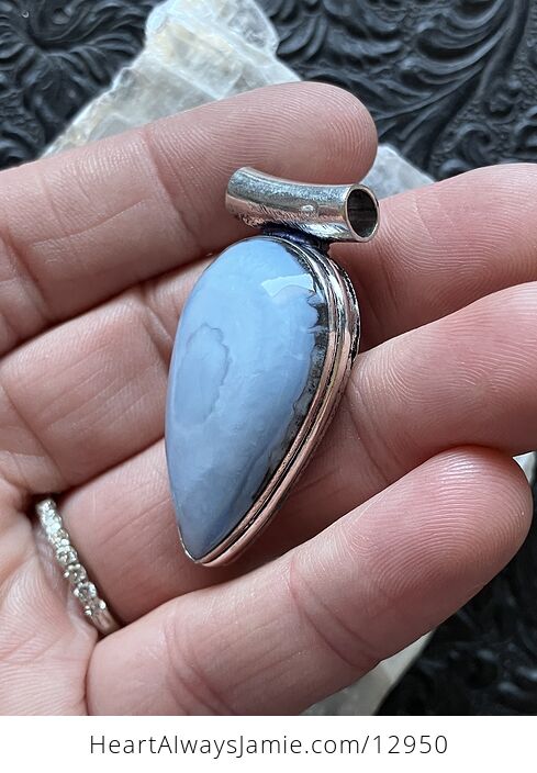 Blue Opal Pendant Crystal Stone Jewelry - #FgOqhOpT9J8-4