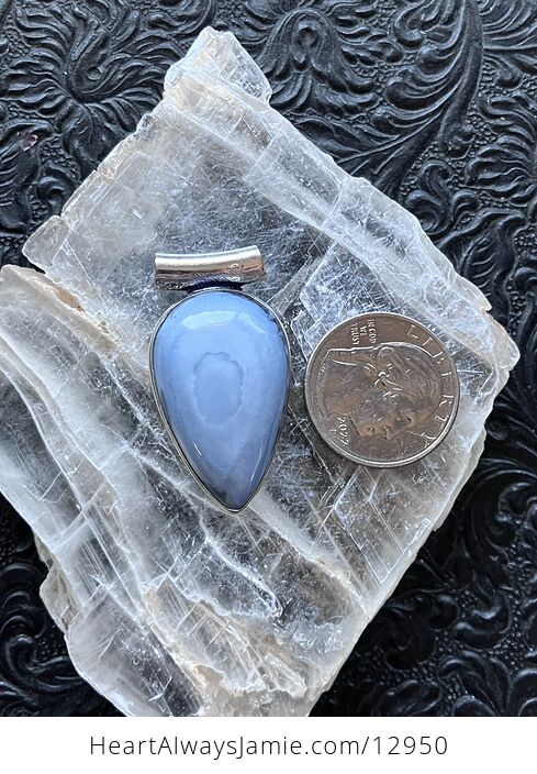 Blue Opal Pendant Crystal Stone Jewelry - #FgOqhOpT9J8-5