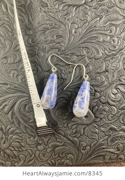Blue Sodalite Stone Jewelry Earrings - #3ZPFbCJxQls-4