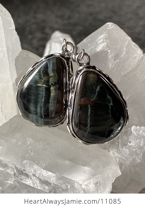 Blue Tigers Hawk Eye Crystal Stone Jewelry Earrings - #Hc0GjurKVMA-2