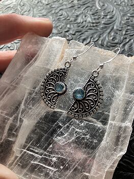 Blue Topaz Stone Crystal Jewelry Earrings #3fcsNovvpxs