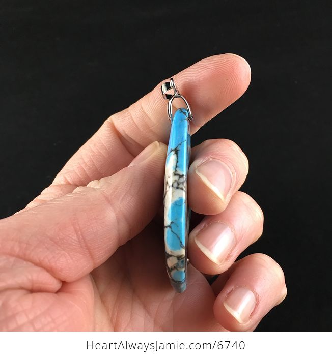 Blue Turquoise Stone Jewelry Pendant - #12B3mYdNMMQ-5