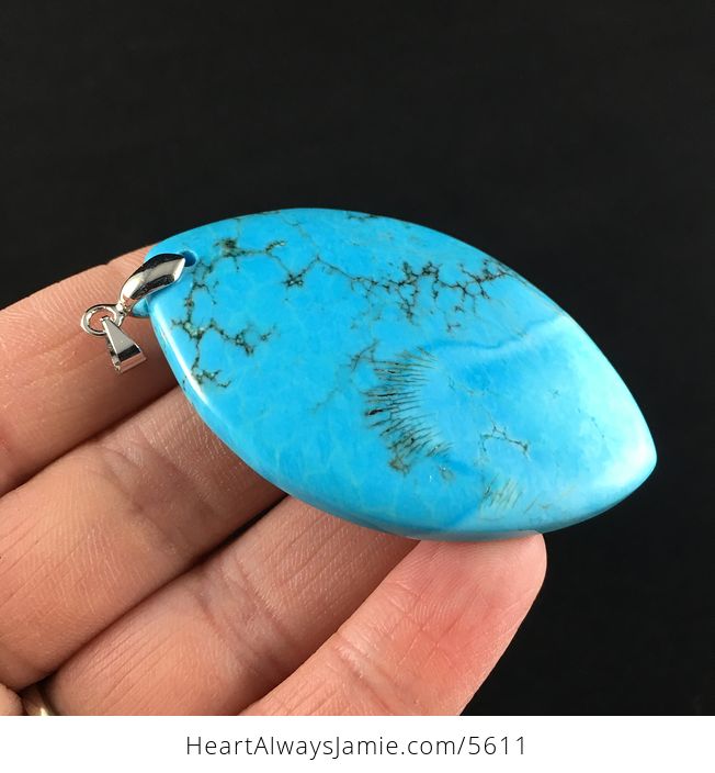 Blue Turquoise Stone Jewelry Pendant - #C4YpNHbnEqI-4