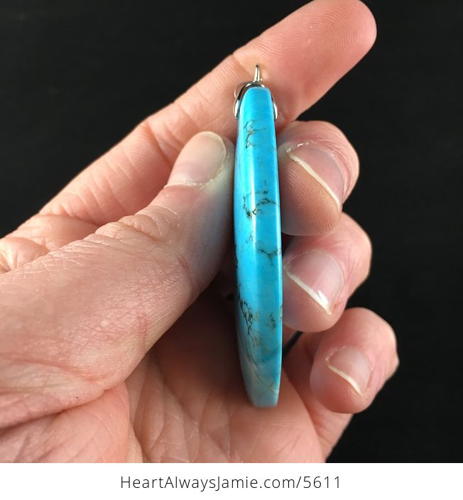 Blue Turquoise Stone Jewelry Pendant - #C4YpNHbnEqI-5