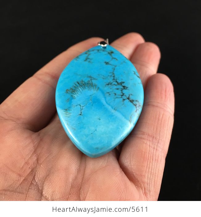 Blue Turquoise Stone Jewelry Pendant - #C4YpNHbnEqI-2