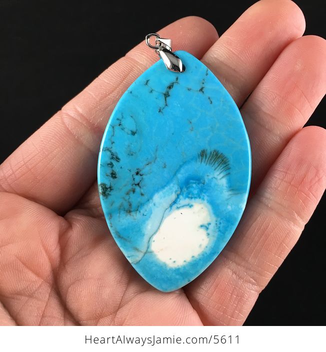 Blue Turquoise Stone Jewelry Pendant - #C4YpNHbnEqI-6