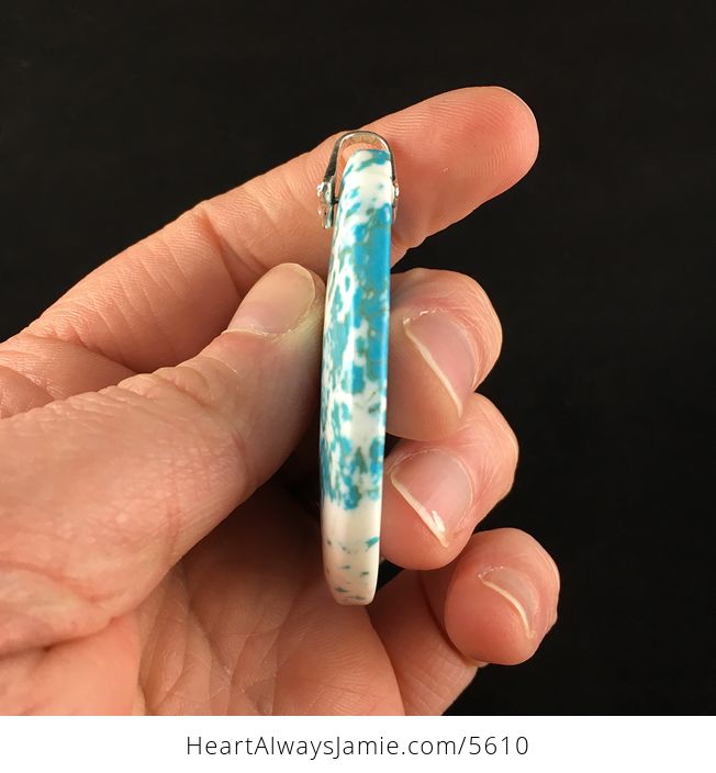 Blue Turquoise Stone Jewelry Pendant - #U3G9ELTYKUg-5