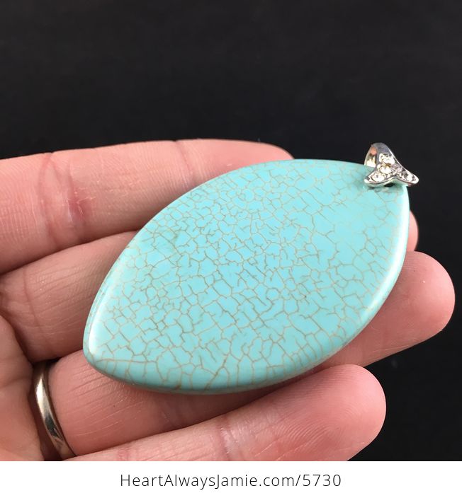 Blue Turquoise Stone Jewelry Pendant - #exSyY6fcEn0-3