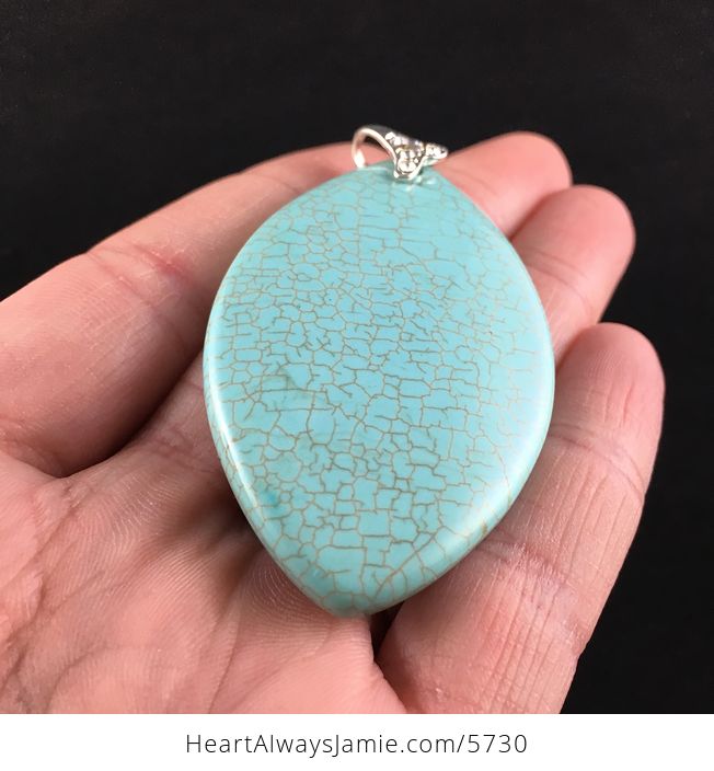 Blue Turquoise Stone Jewelry Pendant - #exSyY6fcEn0-2