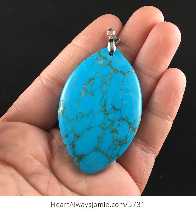 Blue Turquoise Stone Jewelry Pendant - #fKRIPdPuBB8-1