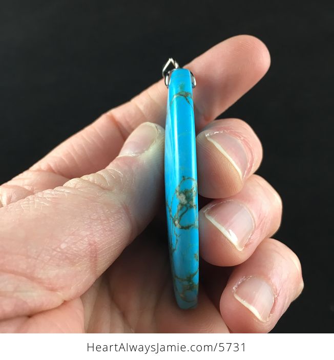 Blue Turquoise Stone Jewelry Pendant - #fKRIPdPuBB8-5