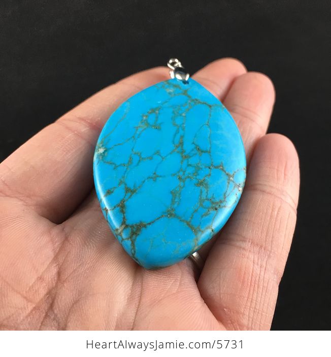 Blue Turquoise Stone Jewelry Pendant - #fKRIPdPuBB8-2
