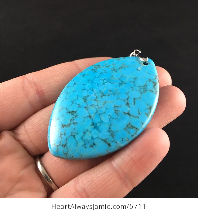 Blue Turquoise Stone Jewelry Pendant - #k2bjOYrvSHc-3