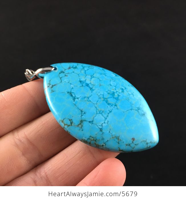 Blue Turquoise Stone Jewelry Pendant - #wTZSa0mFBbI-4