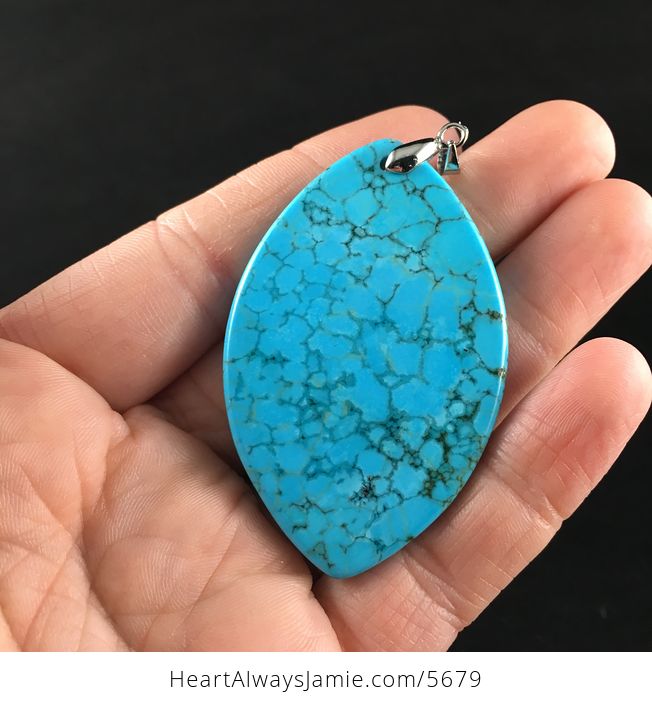 Blue Turquoise Stone Jewelry Pendant - #wTZSa0mFBbI-6