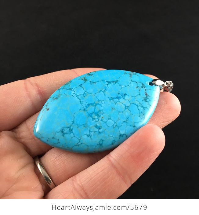 Blue Turquoise Stone Jewelry Pendant - #wTZSa0mFBbI-3
