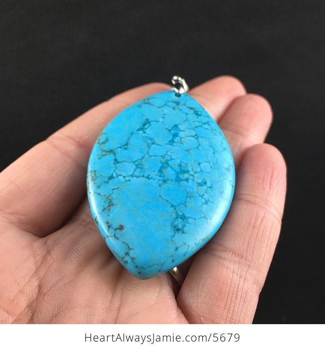 Blue Turquoise Stone Jewelry Pendant - #wTZSa0mFBbI-2