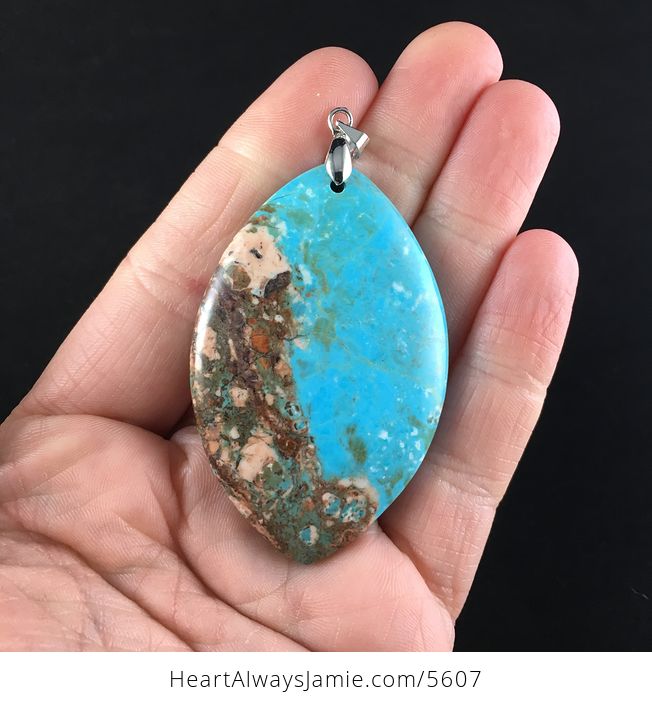 Blue Turquoise Stone Jewelry Pendant - #xuaVJ4lNAQo-1