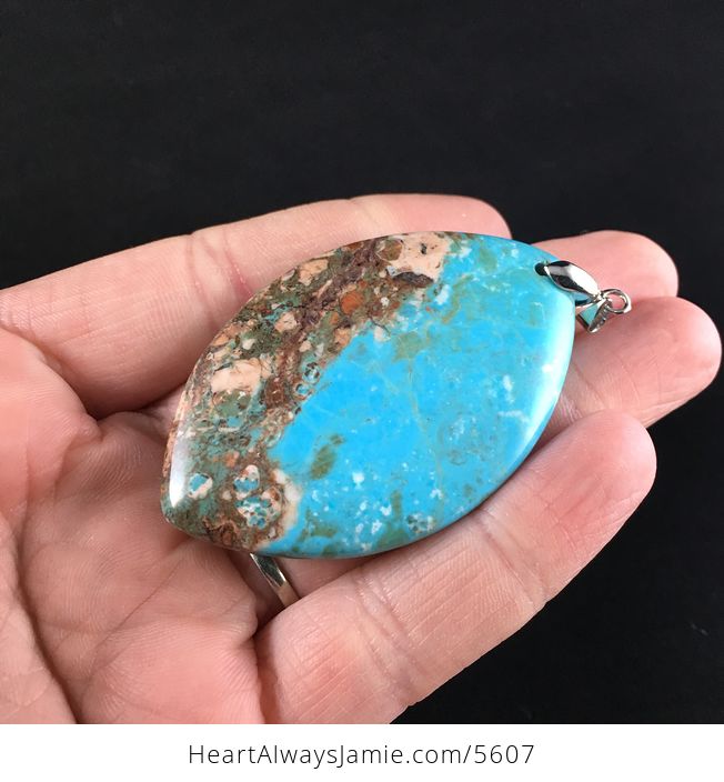 Blue Turquoise Stone Jewelry Pendant - #xuaVJ4lNAQo-3