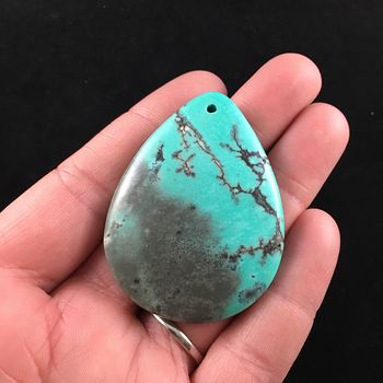 Bluish Green and Brown Turquoise Stone Jewelry Pendant #SGtCItGqvAg