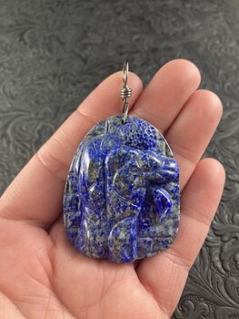 Bodybuilder Lapis Lazuli Pendant Stone Jewelry Mini Art Ornament #mVrkgx7JpuI