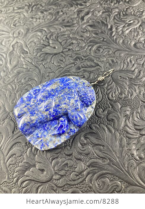 Bodybuilder Lapis Lazuli Pendant Stone Jewelry Mini Art Ornament - #mVrkgx7JpuI-2