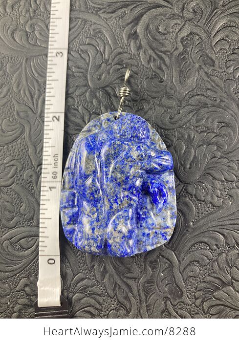 Bodybuilder Lapis Lazuli Pendant Stone Jewelry Mini Art Ornament - #mVrkgx7JpuI-4
